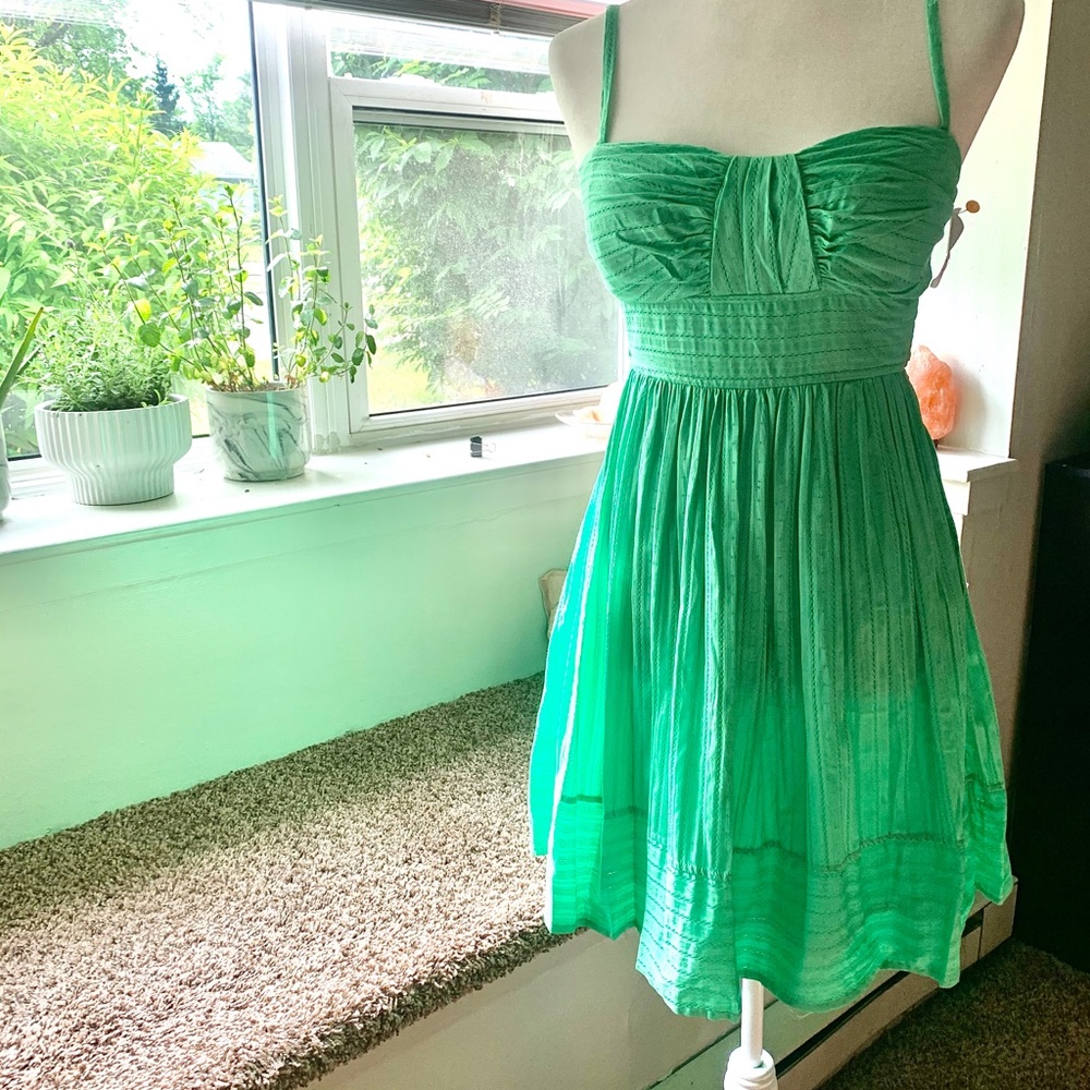 Rockabilly fit and flare eyelet dress
